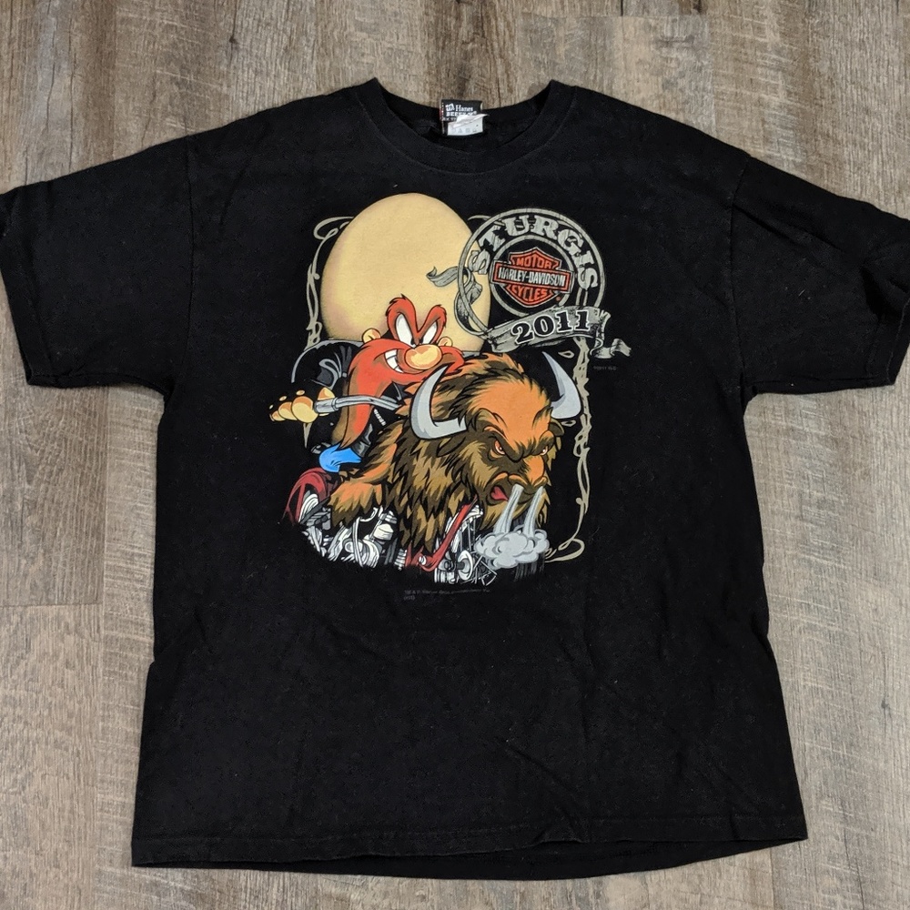Harley Davidson Sturgis T Shirt Looney Toons